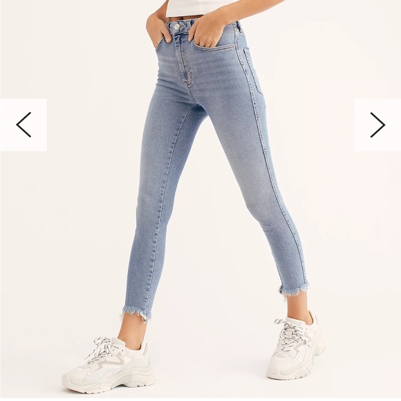 Free people raw high rise jegging jeans 28 - Picture 2 of 5